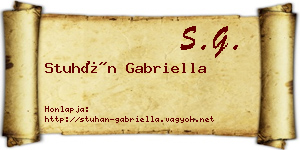Stuhán Gabriella névjegykártya